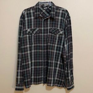 Men’s Vans Button Up Collared Shirt, size L
